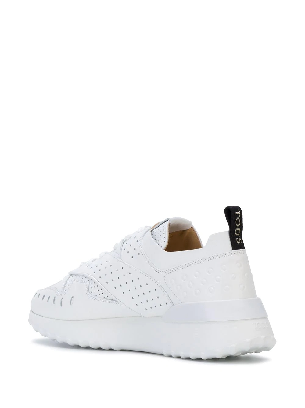 perforated low-top sneakers - 3