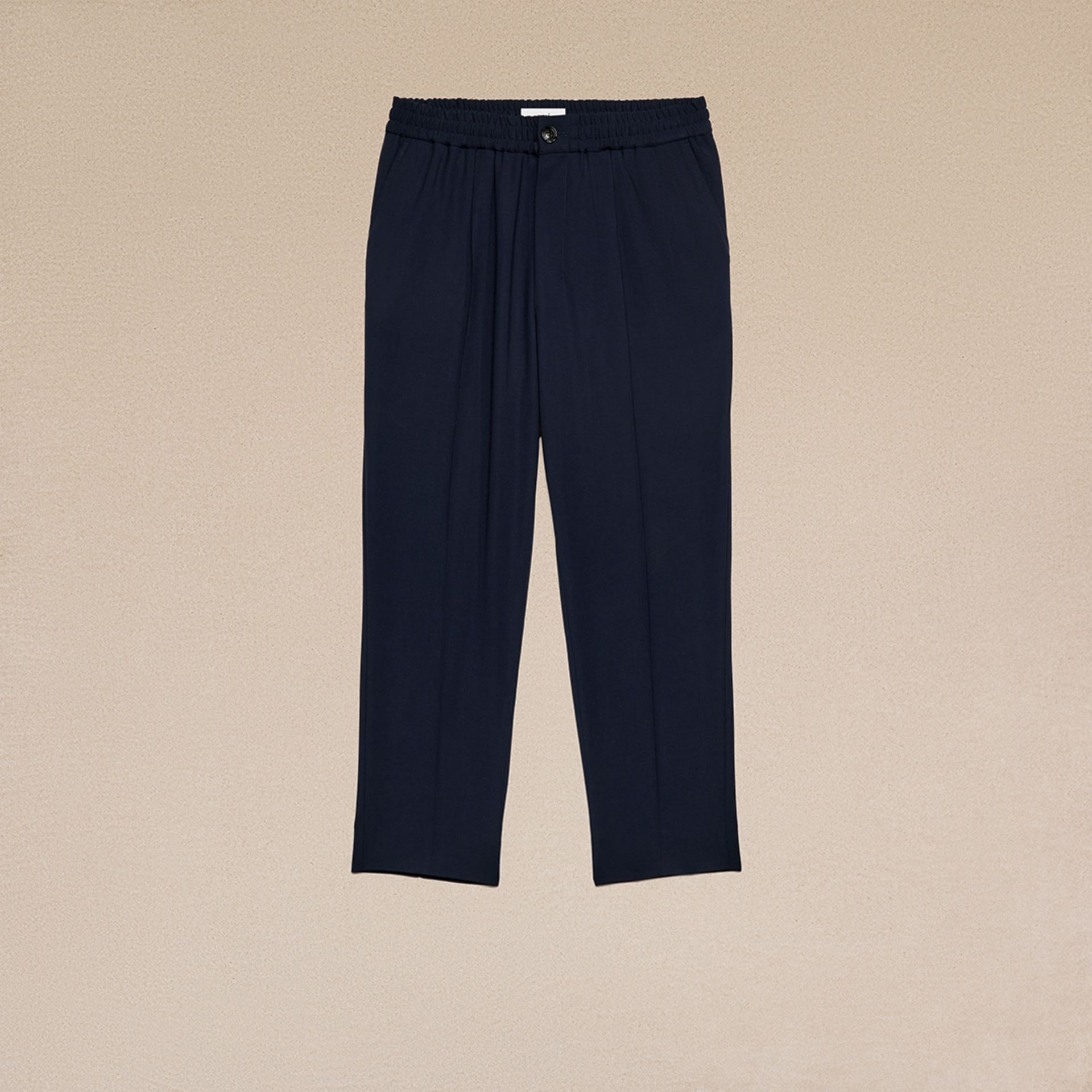 Elasticated Waist Cropped Fit Trousers - 2