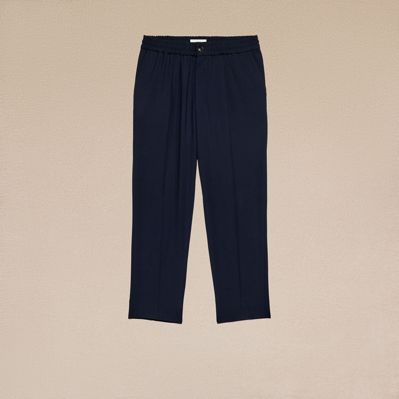 AMI Paris Elasticated Waist Cropped Fit Trousers outlook