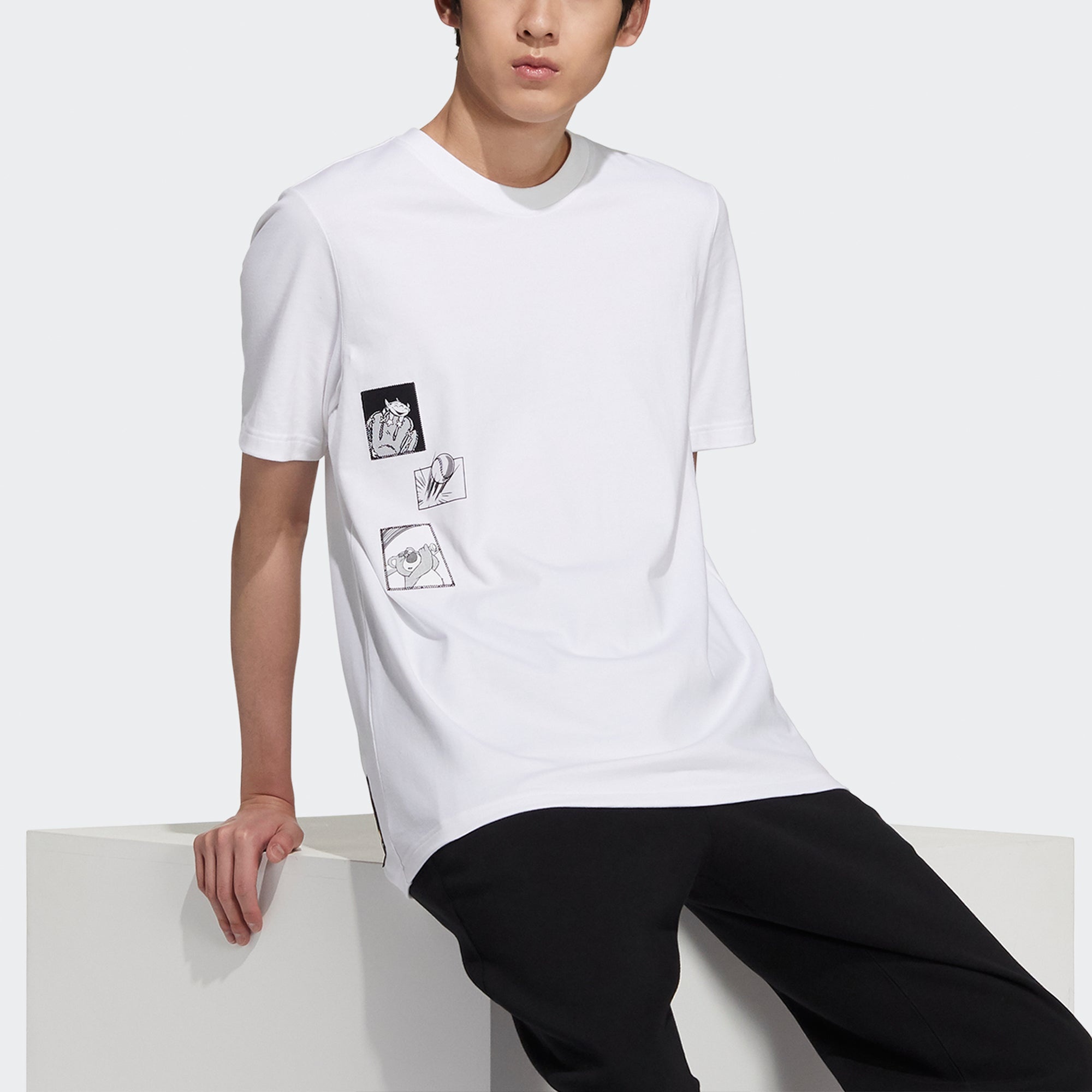 adidas adidas originals x Disney Manga Ss Tee 4 Sports Short Sleeve Men ...