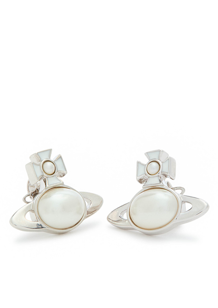 Vivienne Westwood Gaby orb Faux Pearl-embellished Stud Earrings - 3