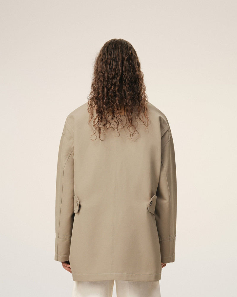 BEIGE COTTON WORKER JACKET 5