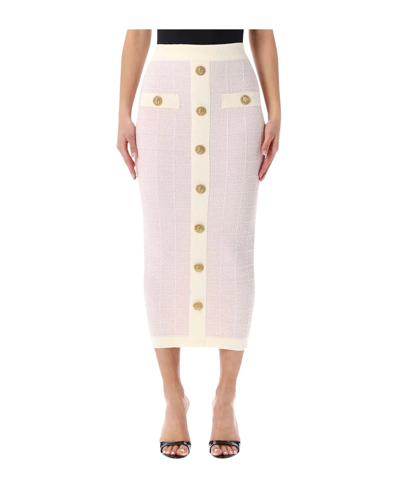 Balmain Buttoned Midi Skirt - 1