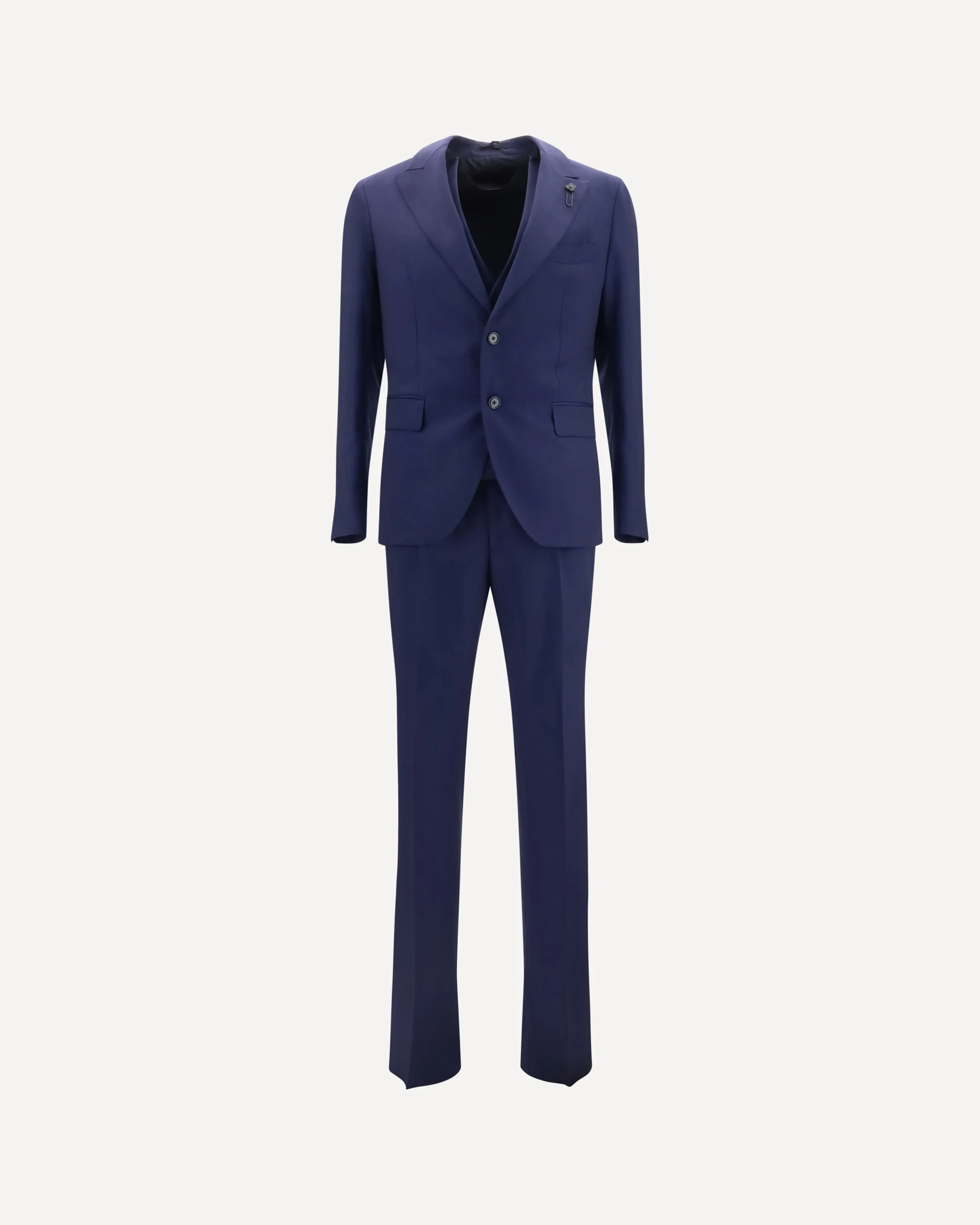 Wool Suit with double-breasted Jacket and vest - 1