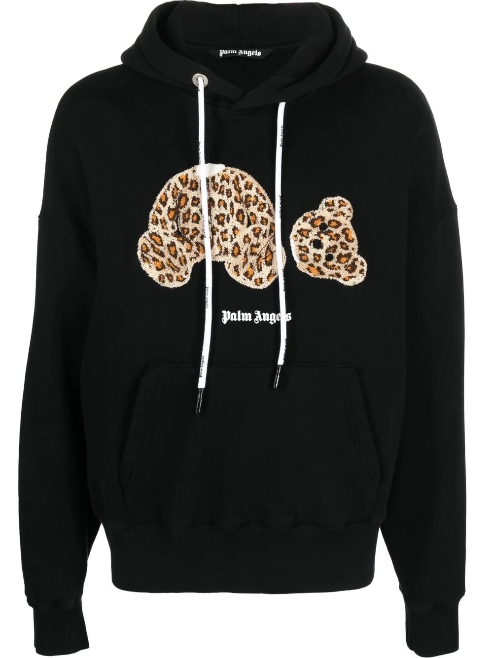 Leopard Bear cotton hoodie - 1