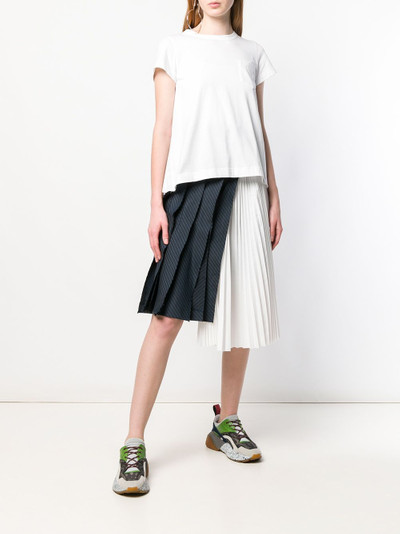 sacai pleated back T-shirt outlook