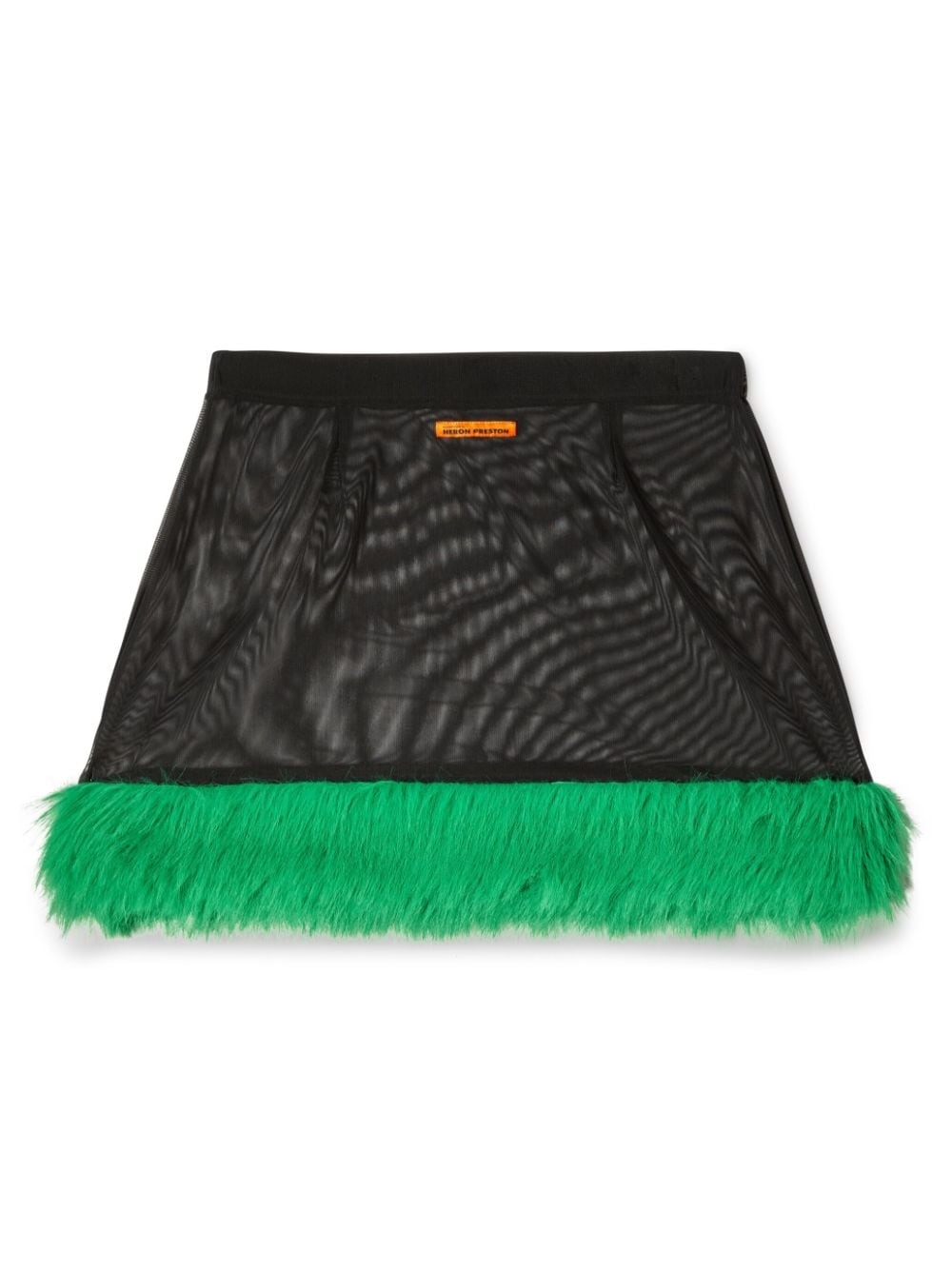 faux-fur straight skirt - 6