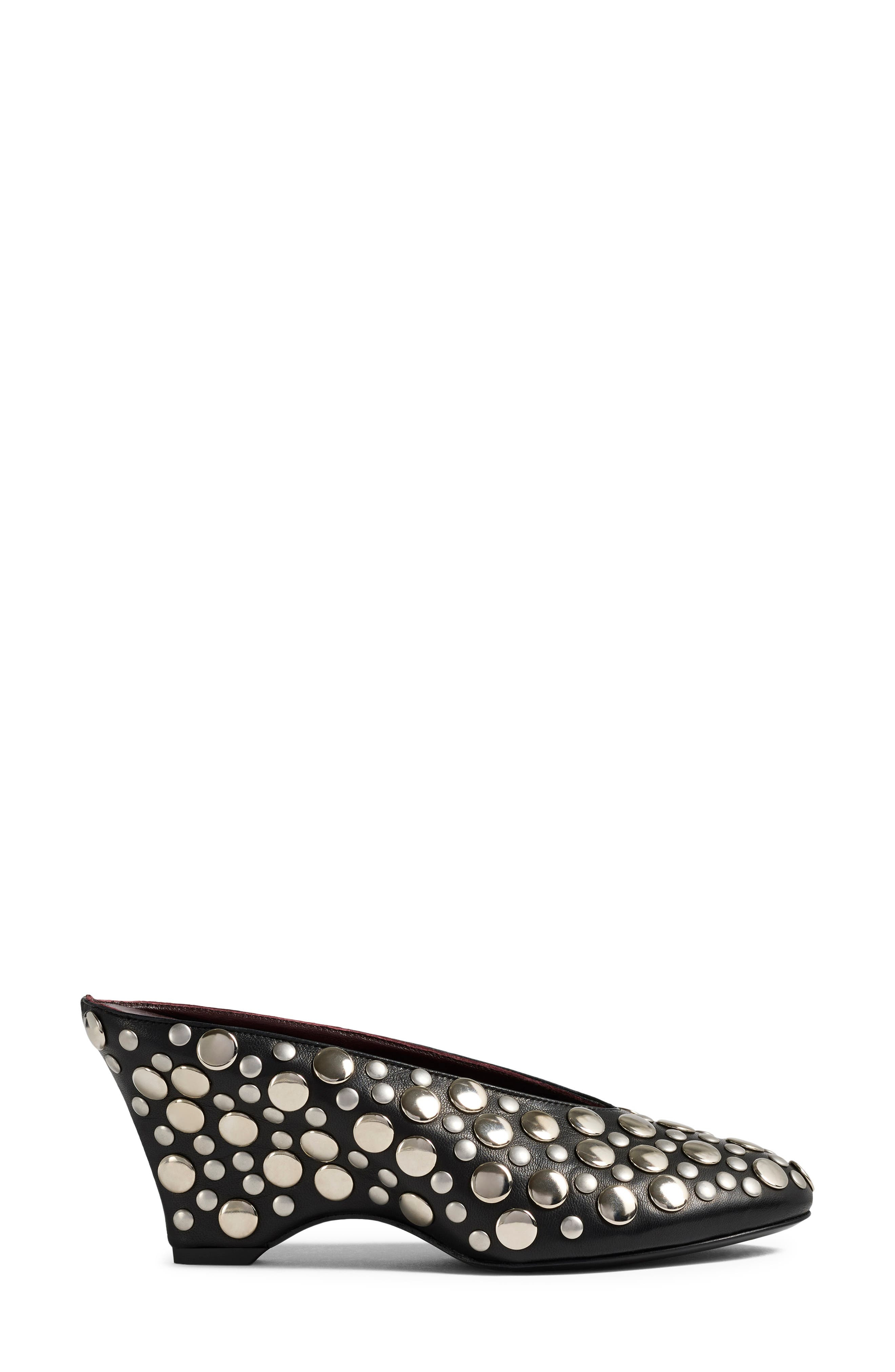 Khaite Cloak Studded Mule in 200 Black at Nordstrom - 3