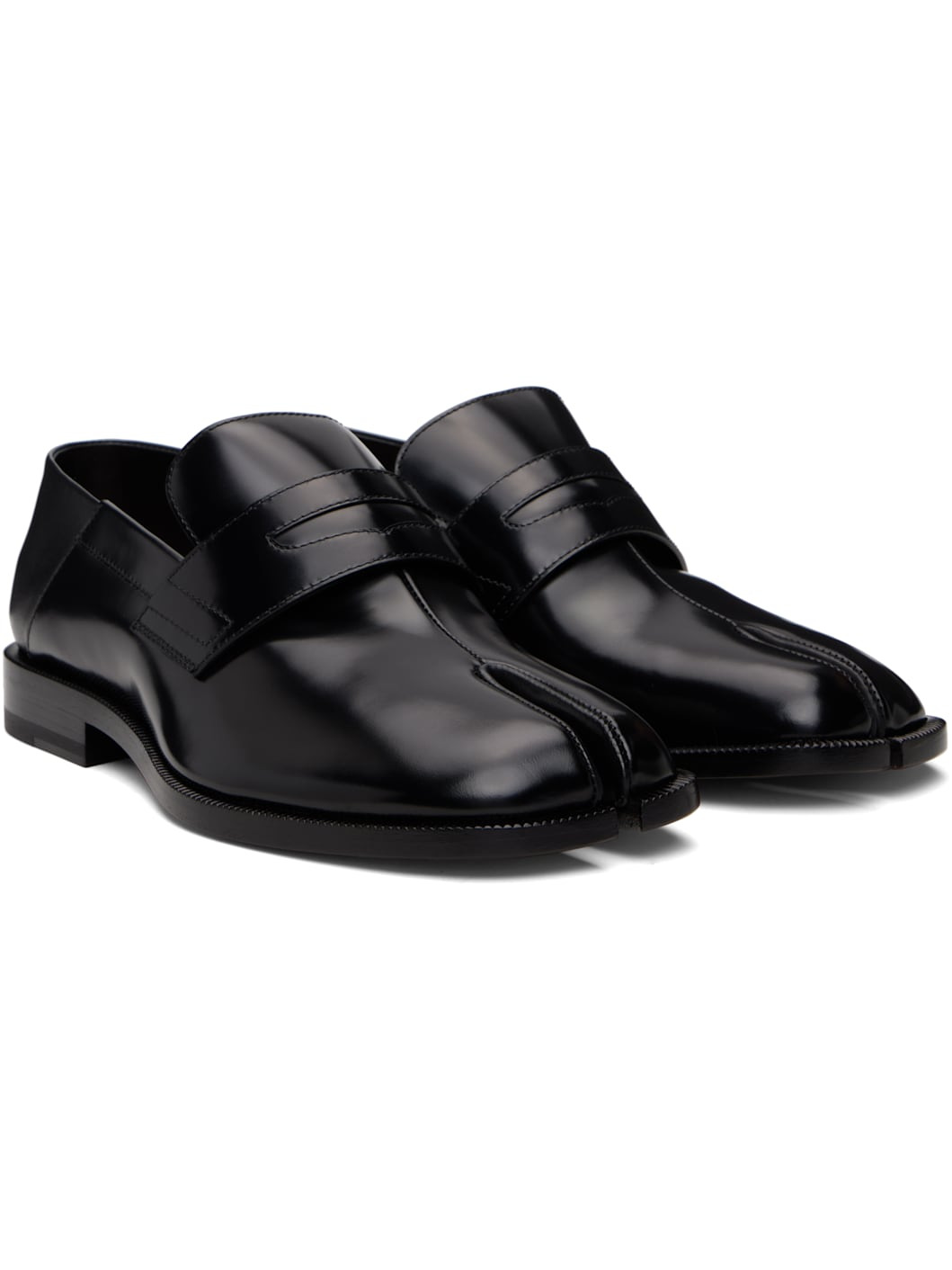 Black Tabi Babouche Loafers - 4