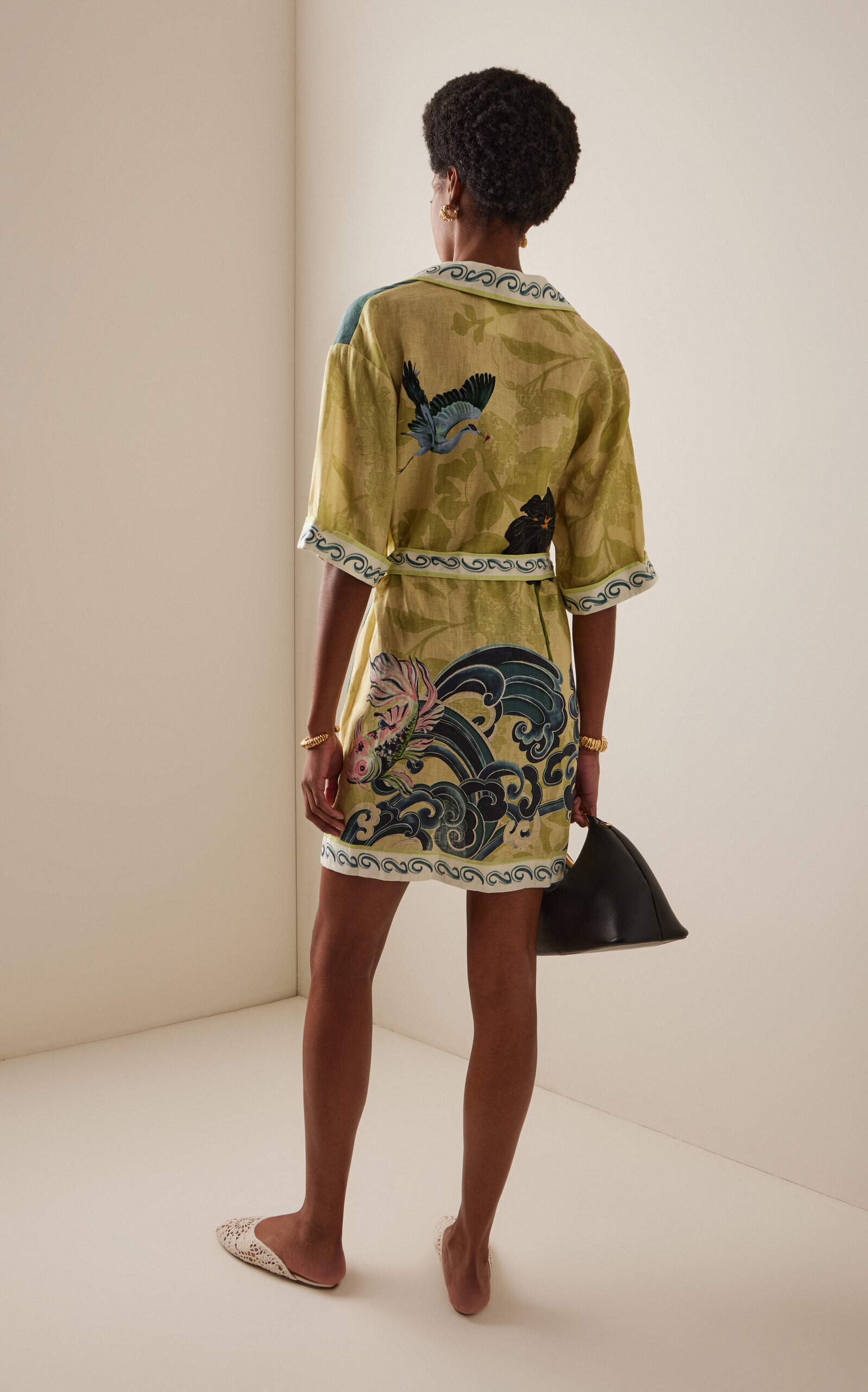 Rochester Linen Mini Shirt Dress multi - 4