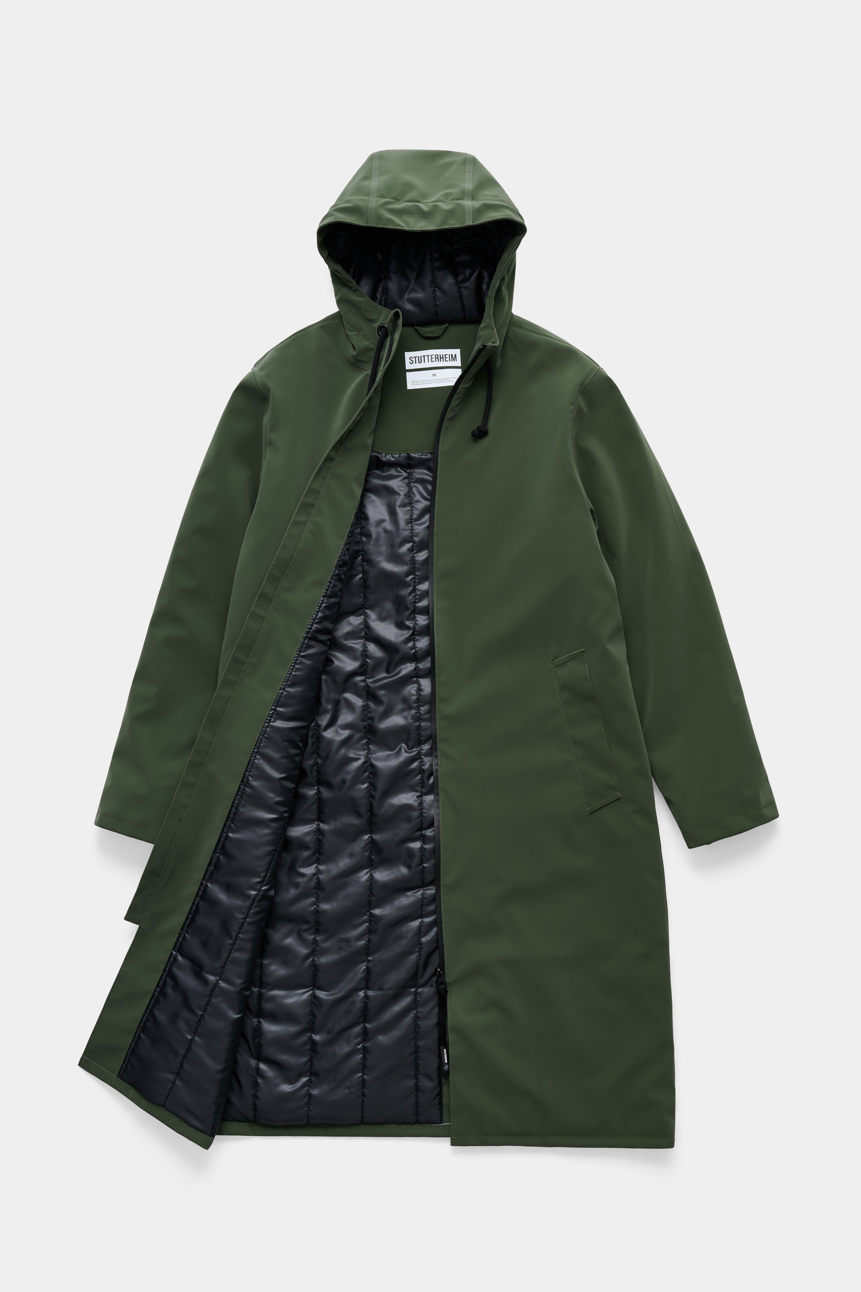Stockholm Long Matte Winter Coat Green - 6