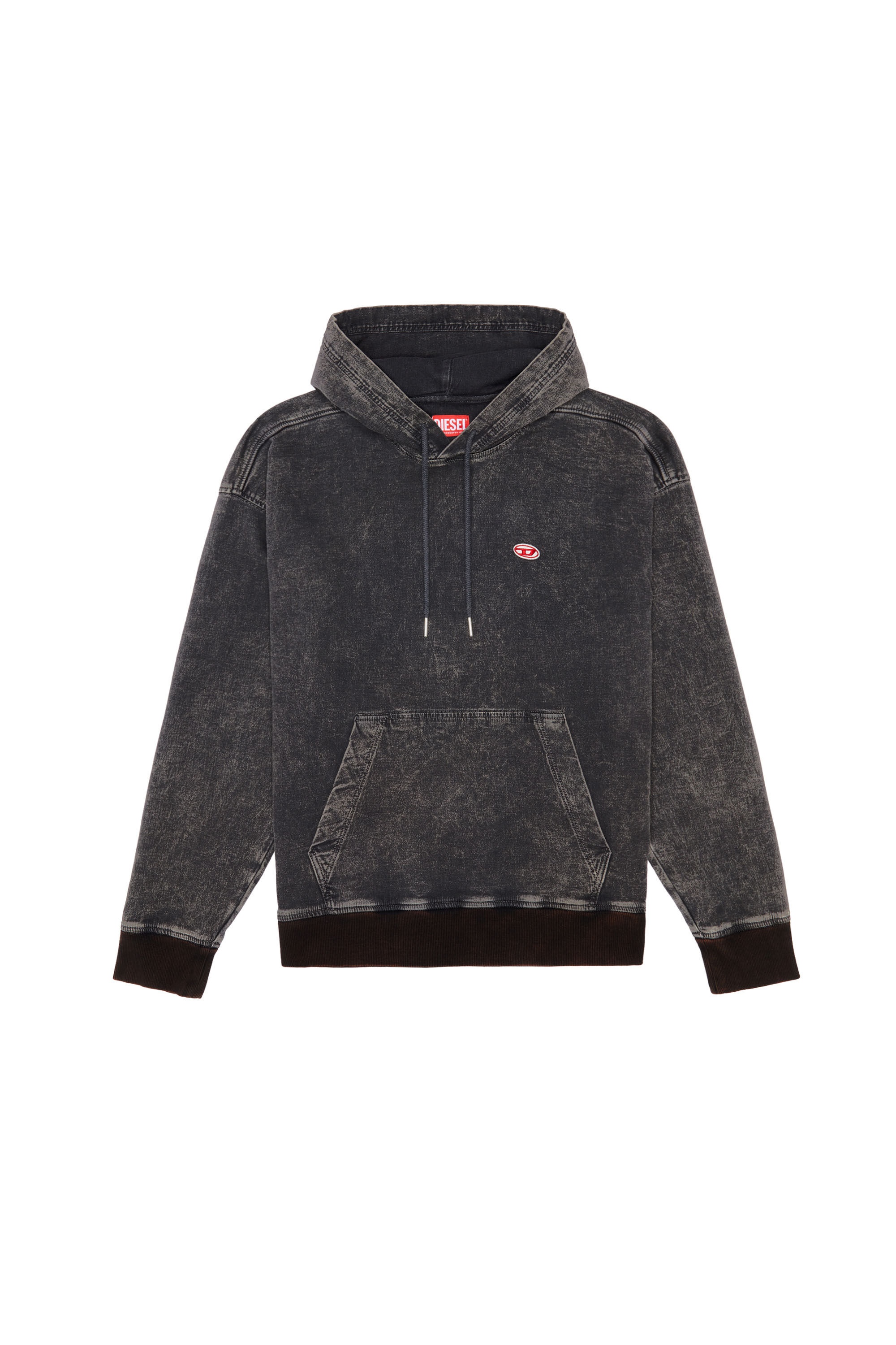 Diesel D-UM-RIB TRACK DENIM HOODIE | REVERSIBLE