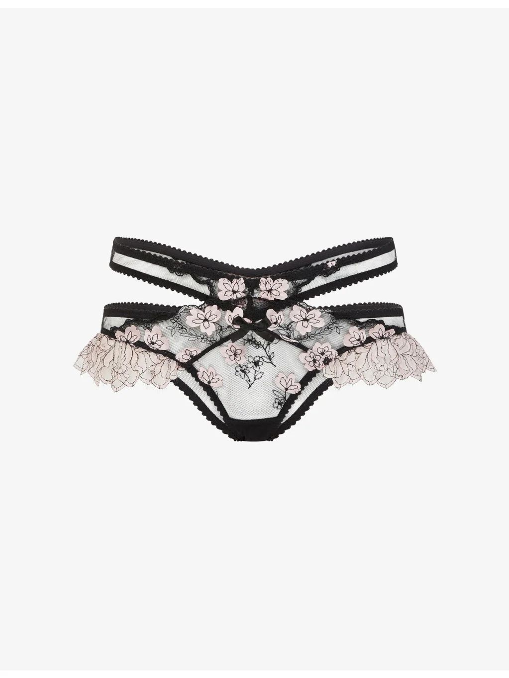 Andiee Embroidered Lace Full Brief - 1