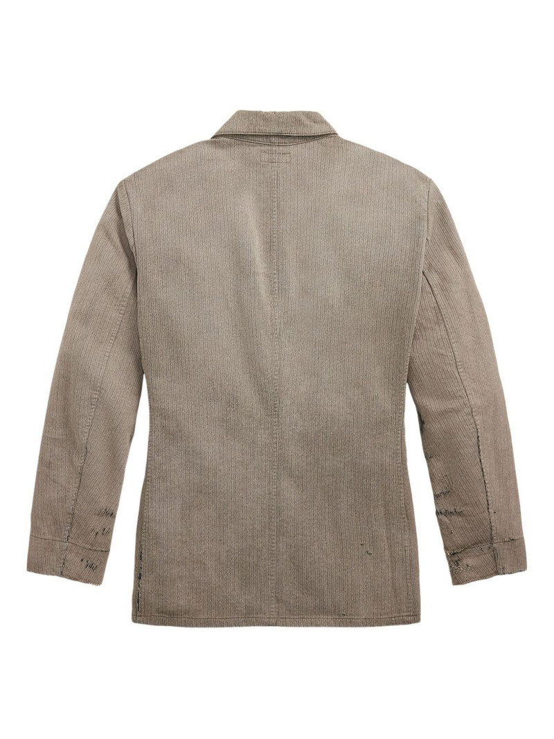 RRL by Ralph Lauren distressed-finish blazer outlook