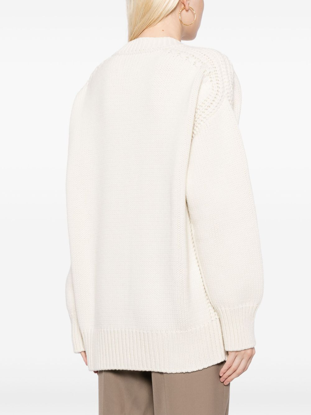 round-neck cashmere jumper - 4
