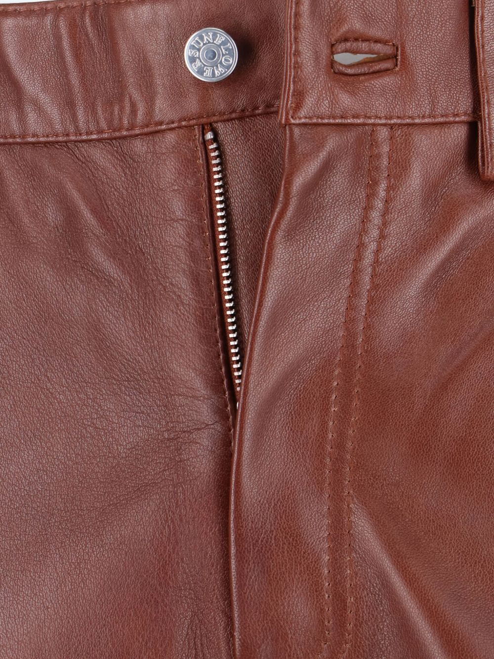 Straight Twist leather trousers - 5
