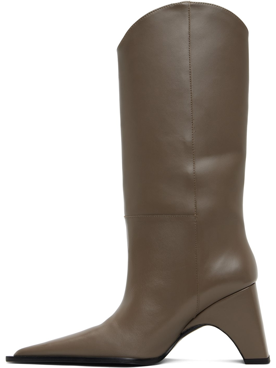 Taupe Cowboy Bridge Tall Boots - 3