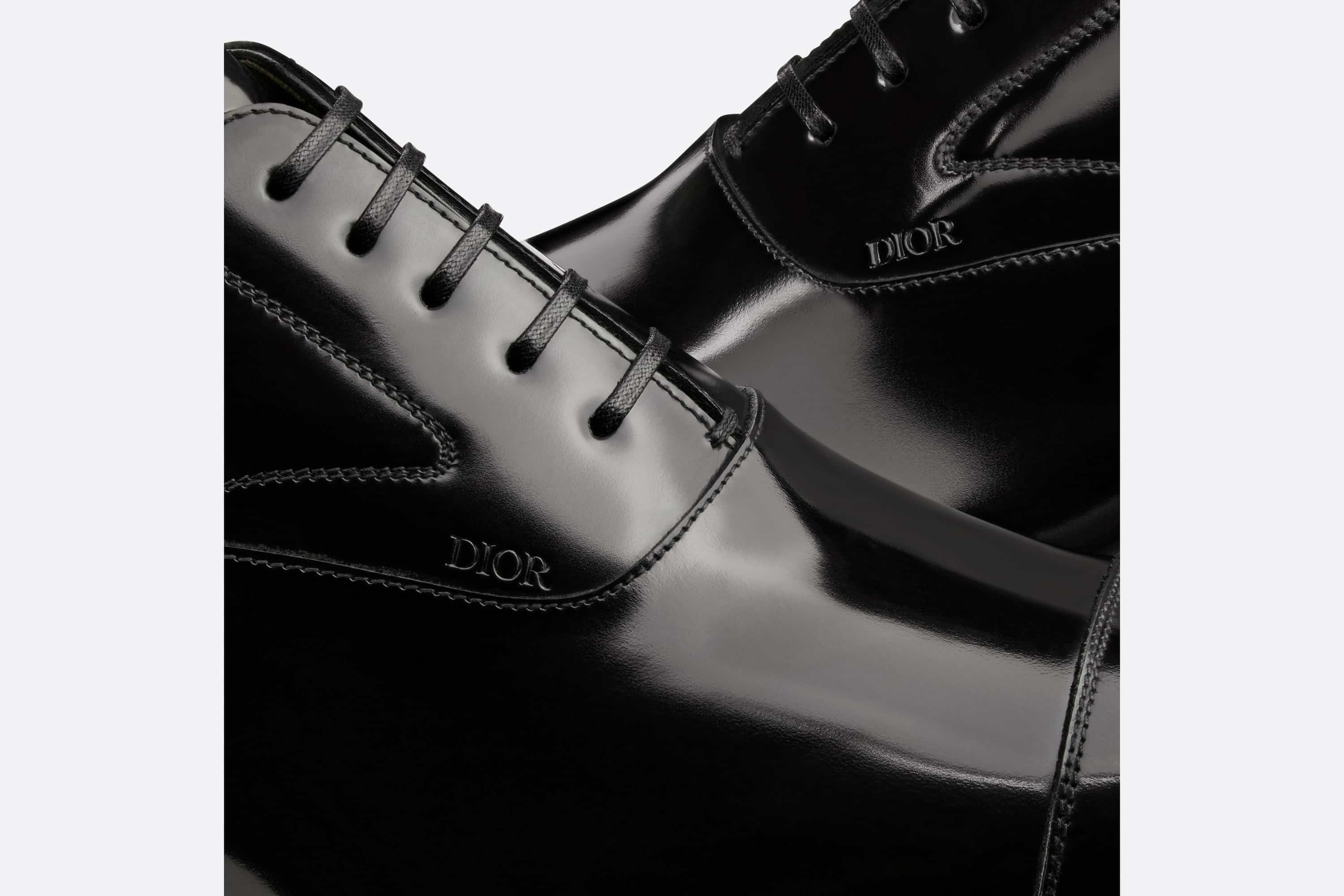 Dior Timeless Derby Shoe Black Patent Calfskin