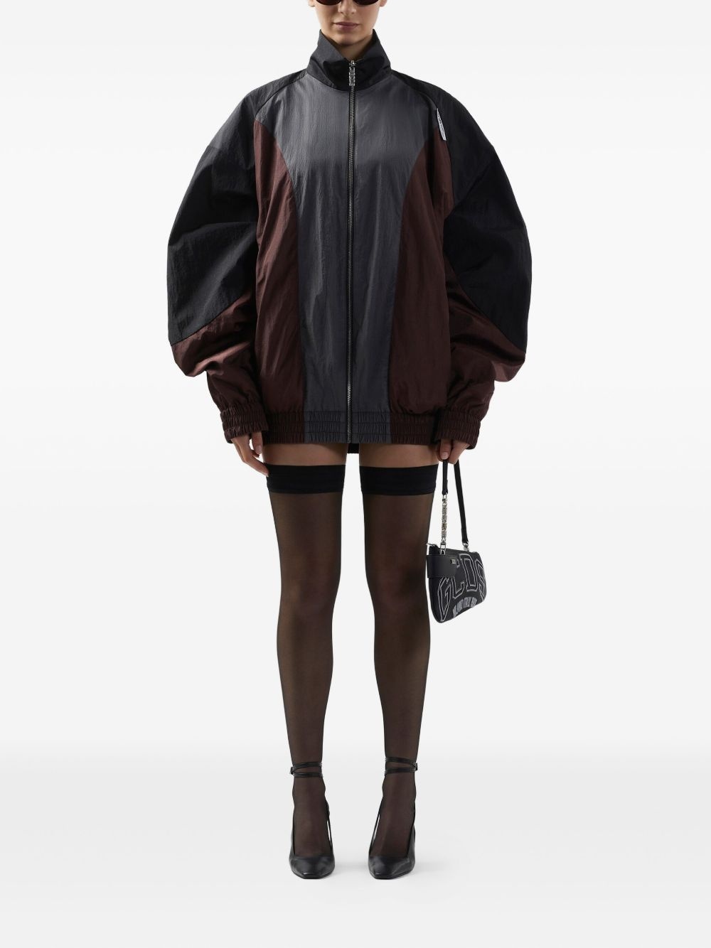 colour-block jacket - 3