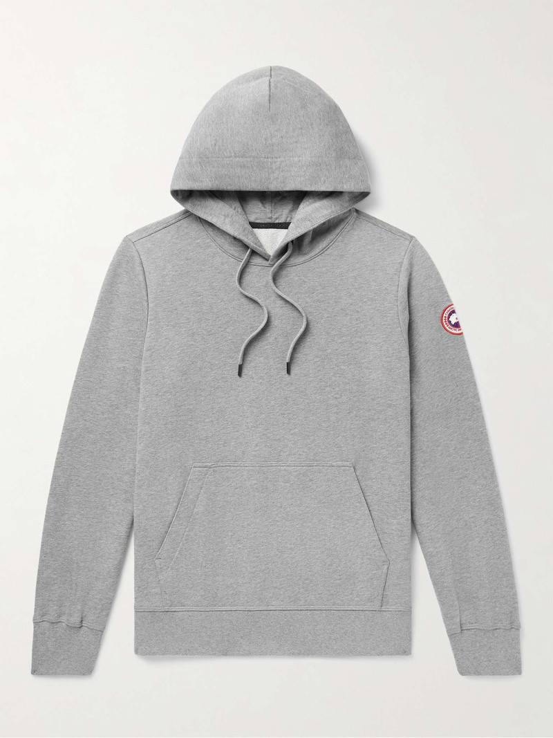 Huron Logo-Appliquéd Organic Cotton-Jersey Hoodie - 1