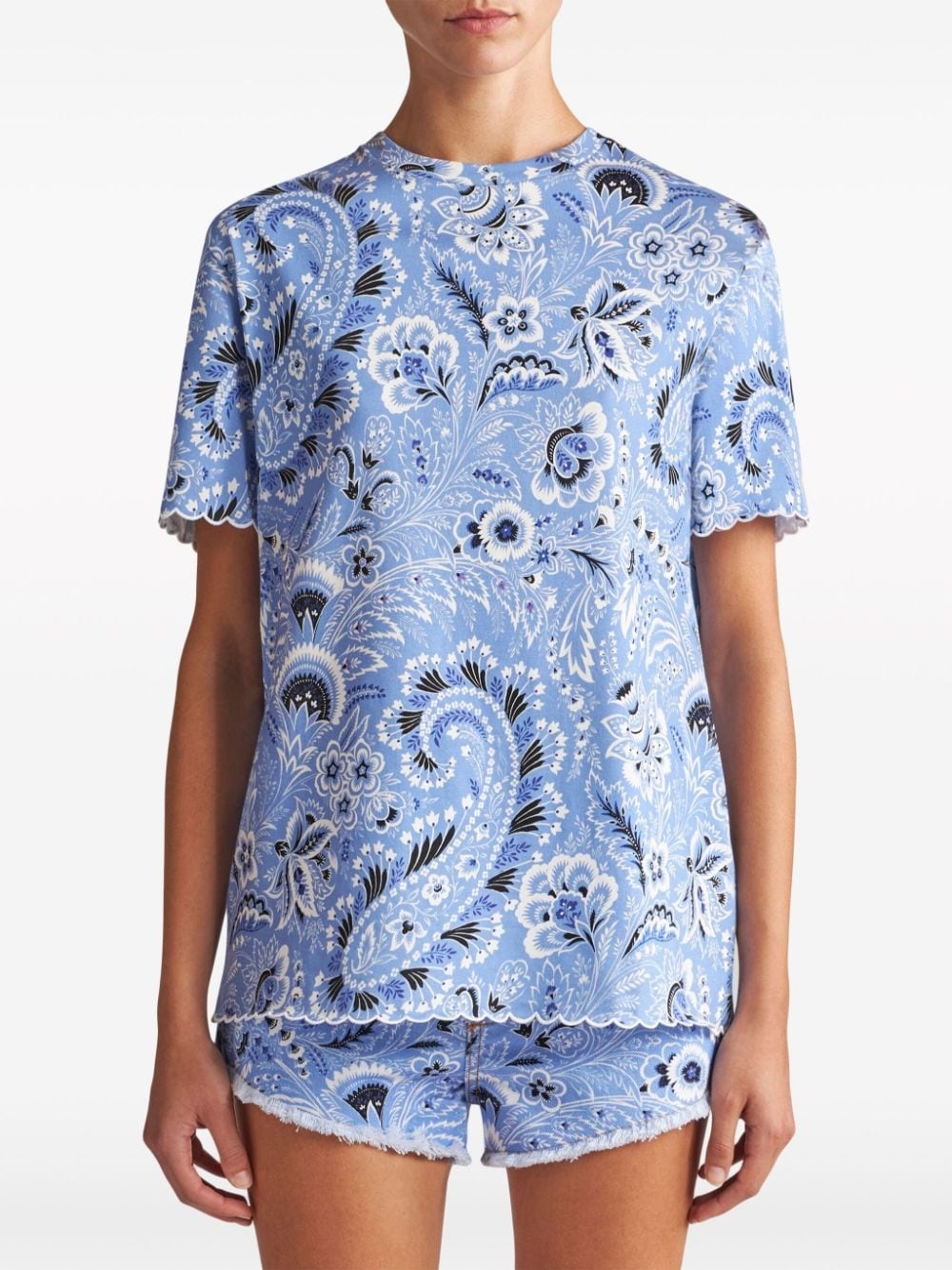 bandana-print cotton T-shirt - 3