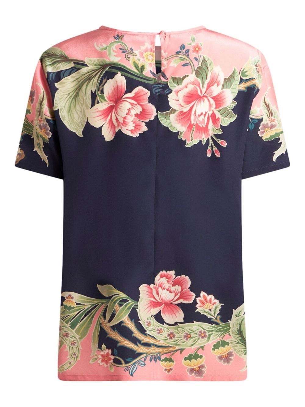 printed silk T-shirt - 7