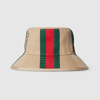GUCCI Bucket hat with Web outlook
