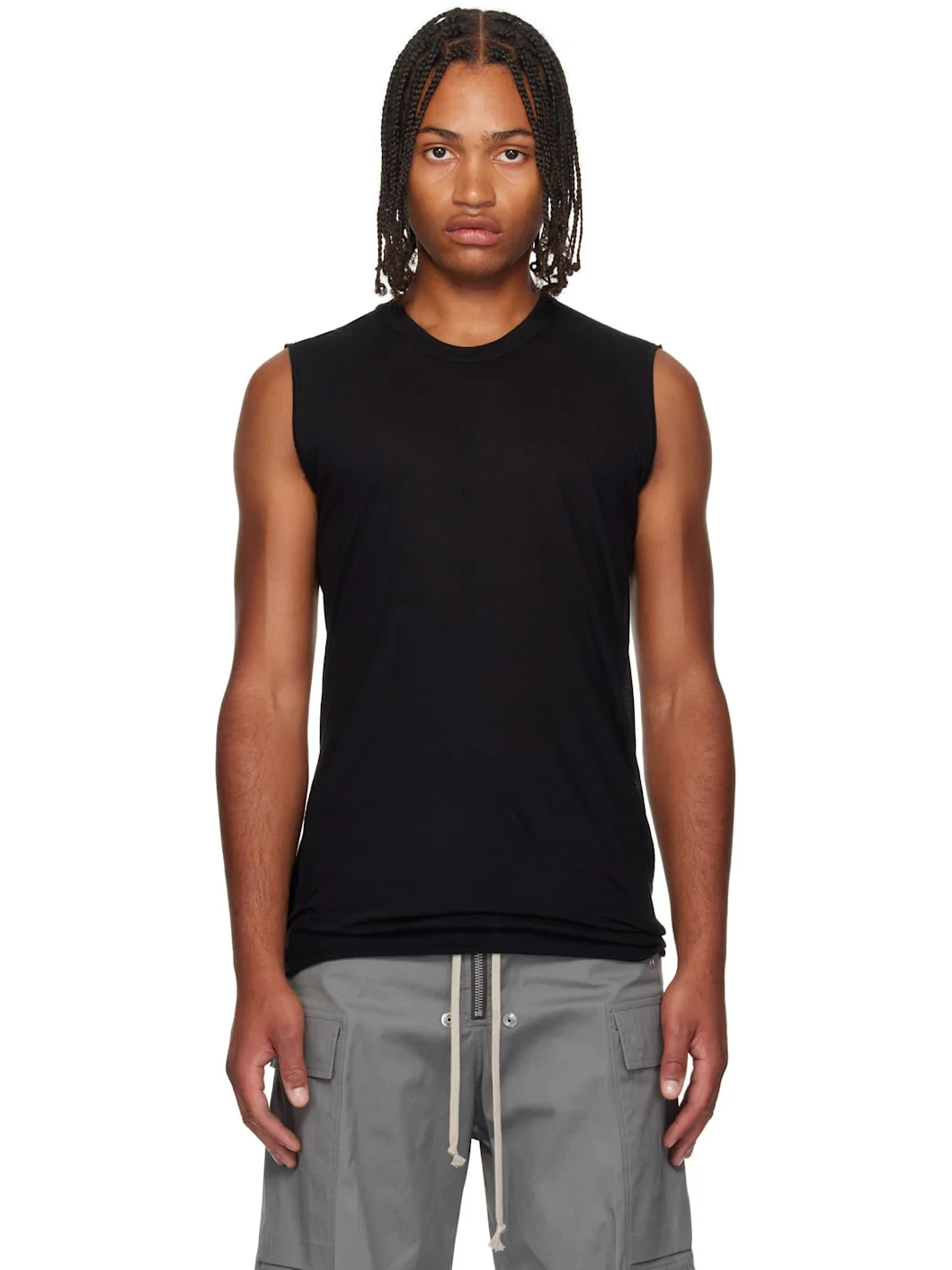 Black Concordians Basic Sleeveless Tank Top - 1