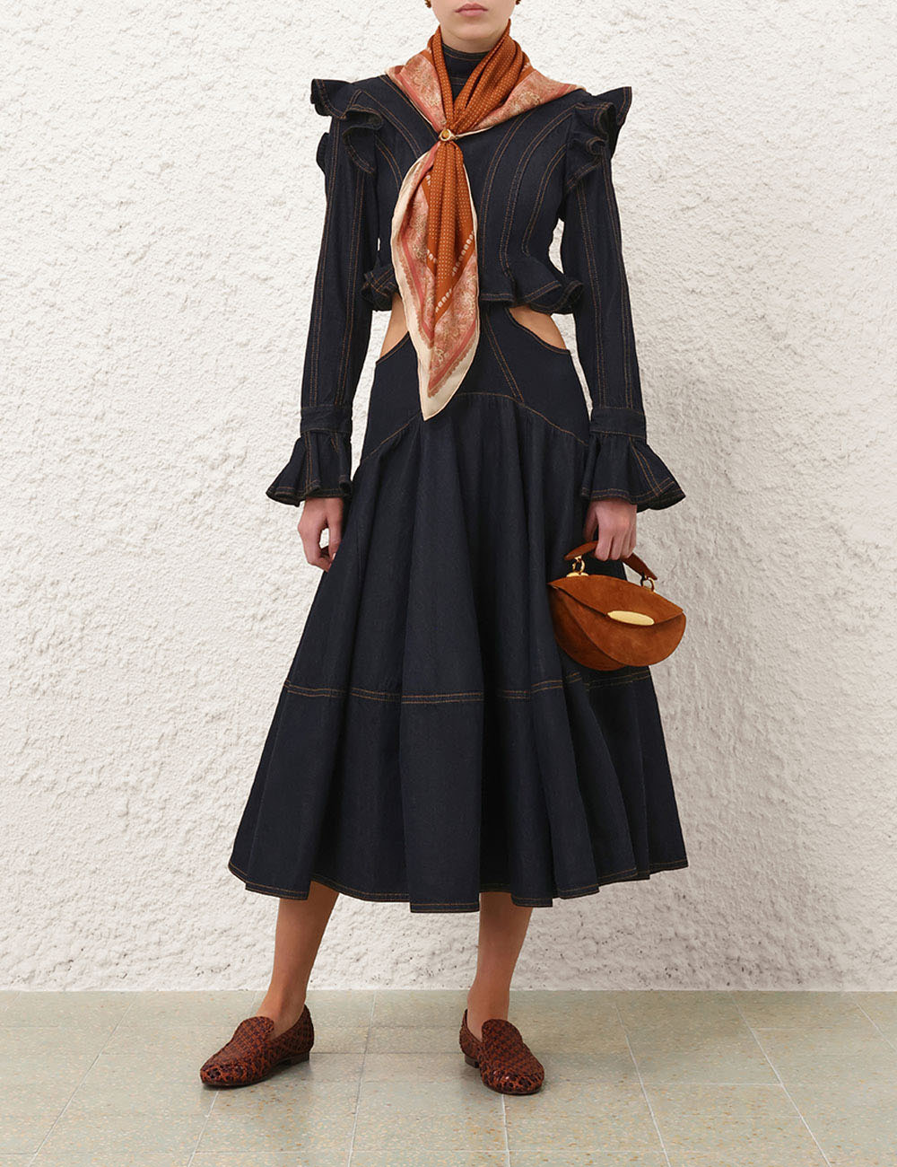 HYPNOTIC DENIM MIDI DRESS - 2