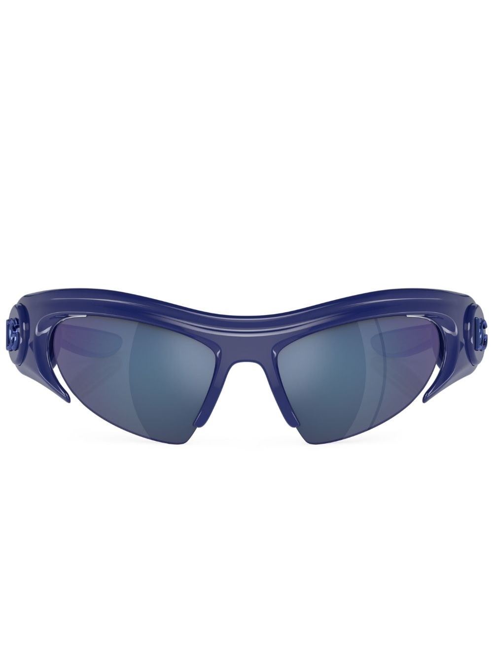 shield-frame tinted sunglasses - 1