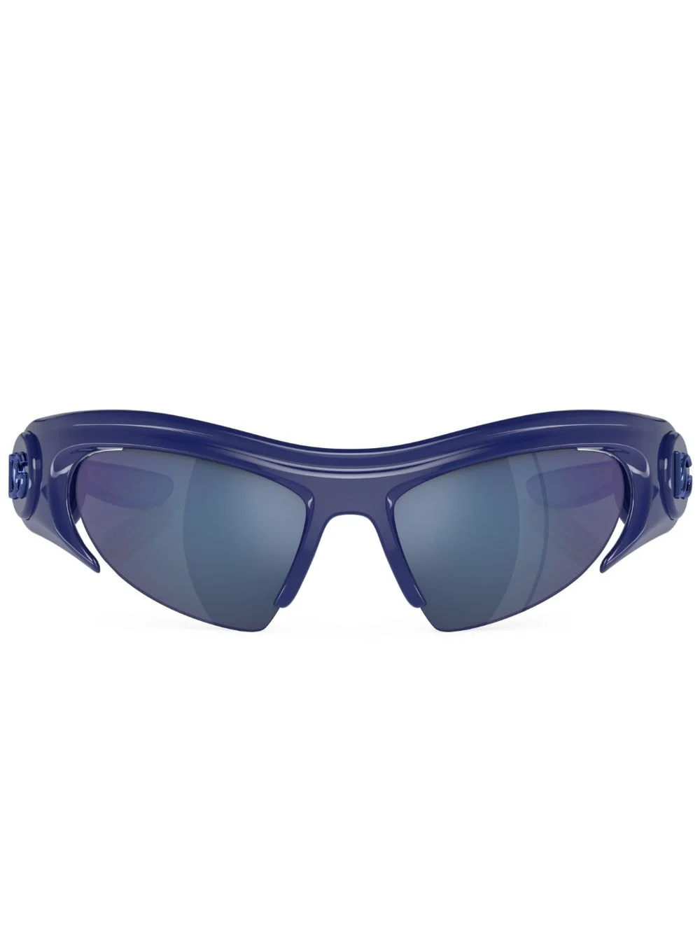shield-frame tinted sunglasses - 1
