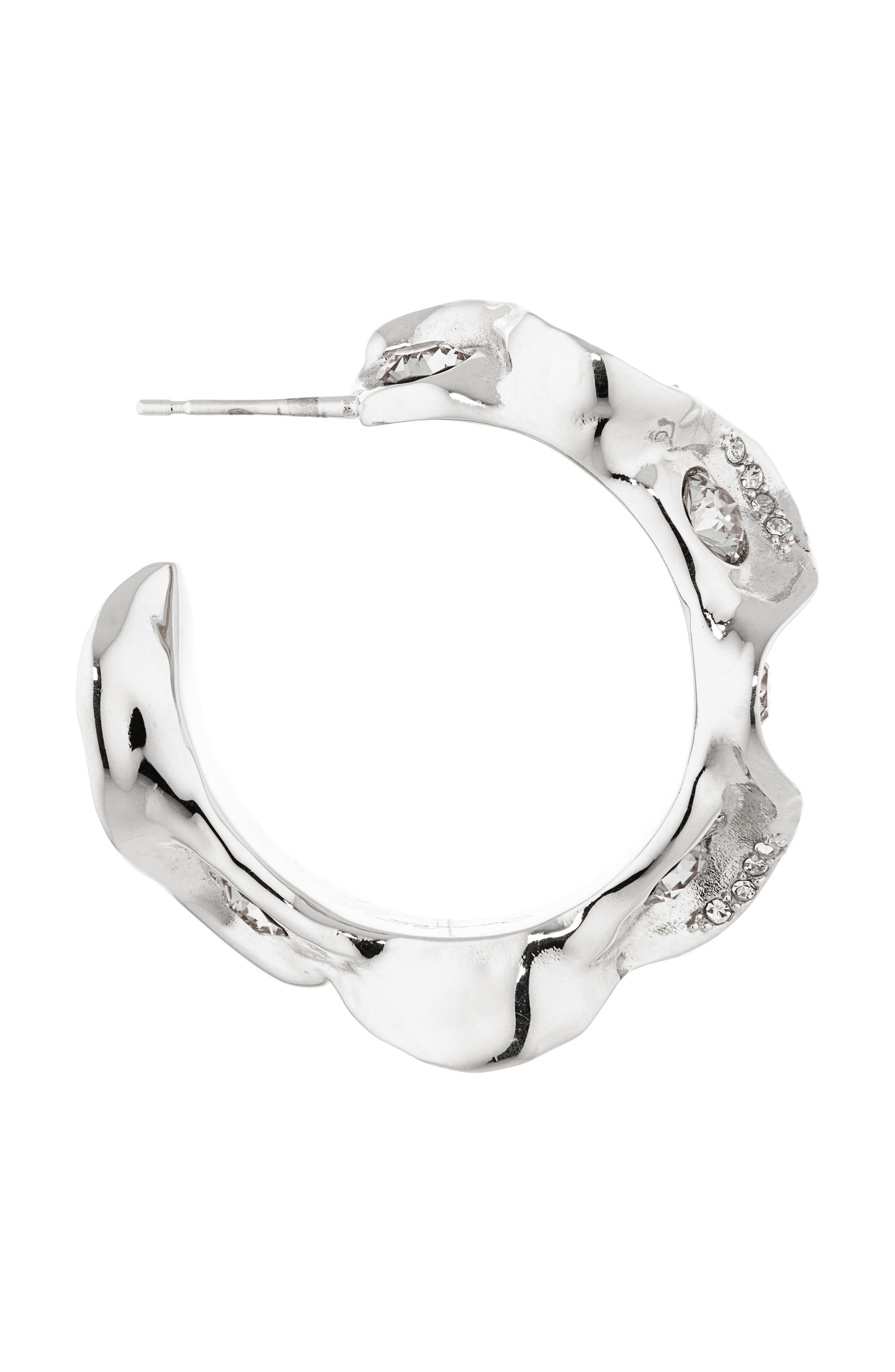 Oscar de la Renta Crystal Nest Hoop Earrings at Nordstrom - 5