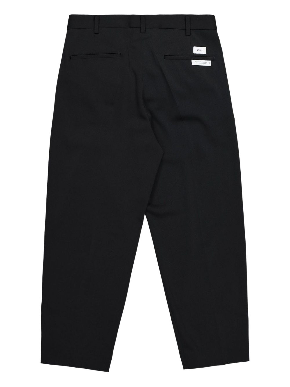 pleated straight-leg trousers - 2
