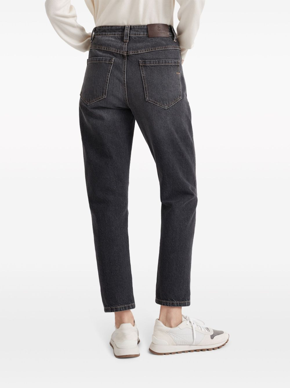straight-leg cropped jeans - 4