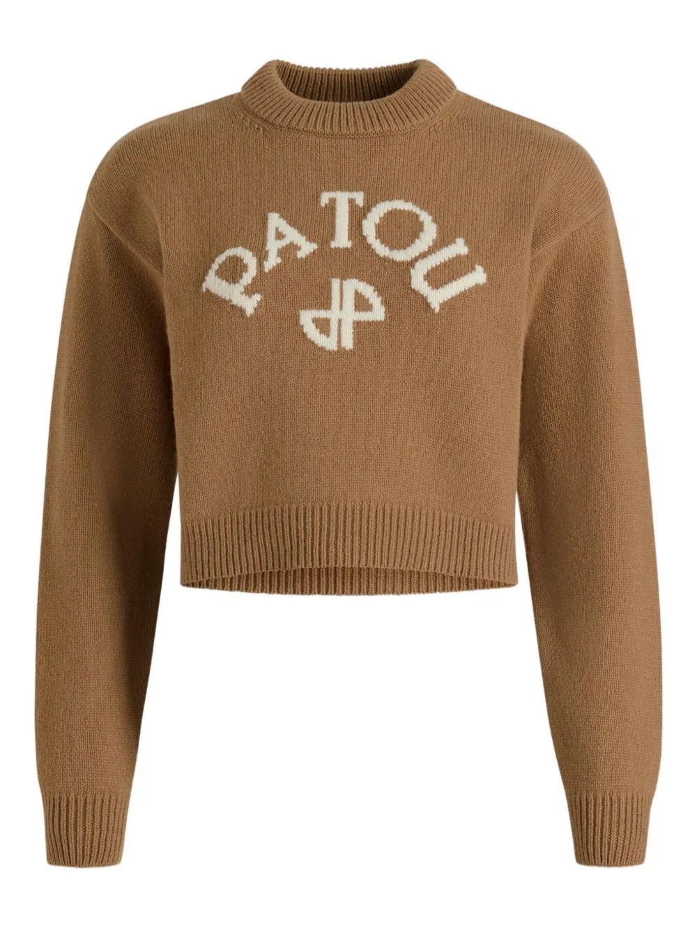 intarsia-logo jumper - 1