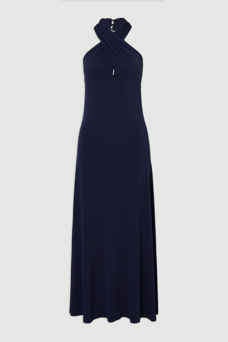 Drapey Crepe Jersey Maxi Dress 4