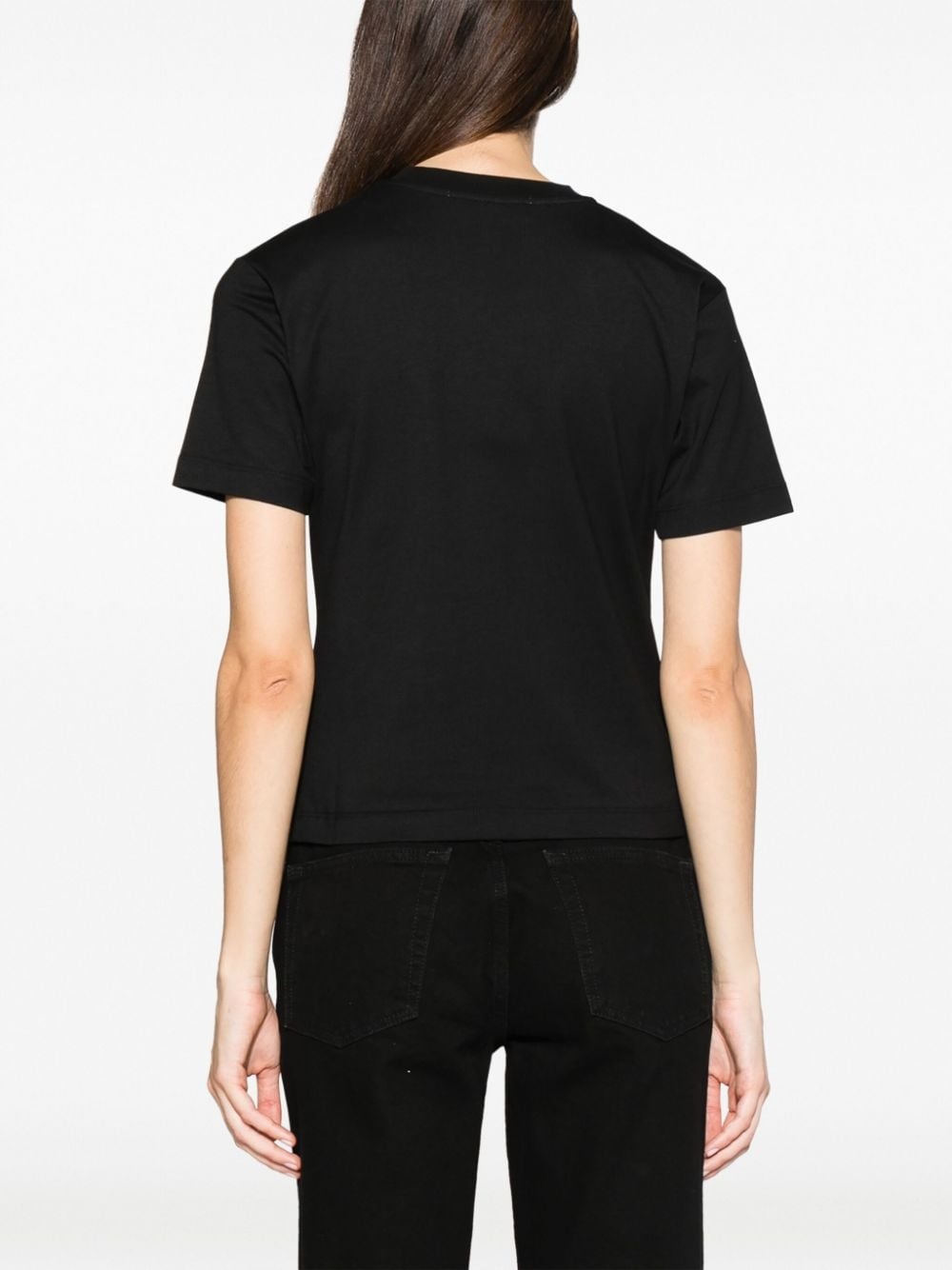 logo-appliqué cotton T-shirt - 4