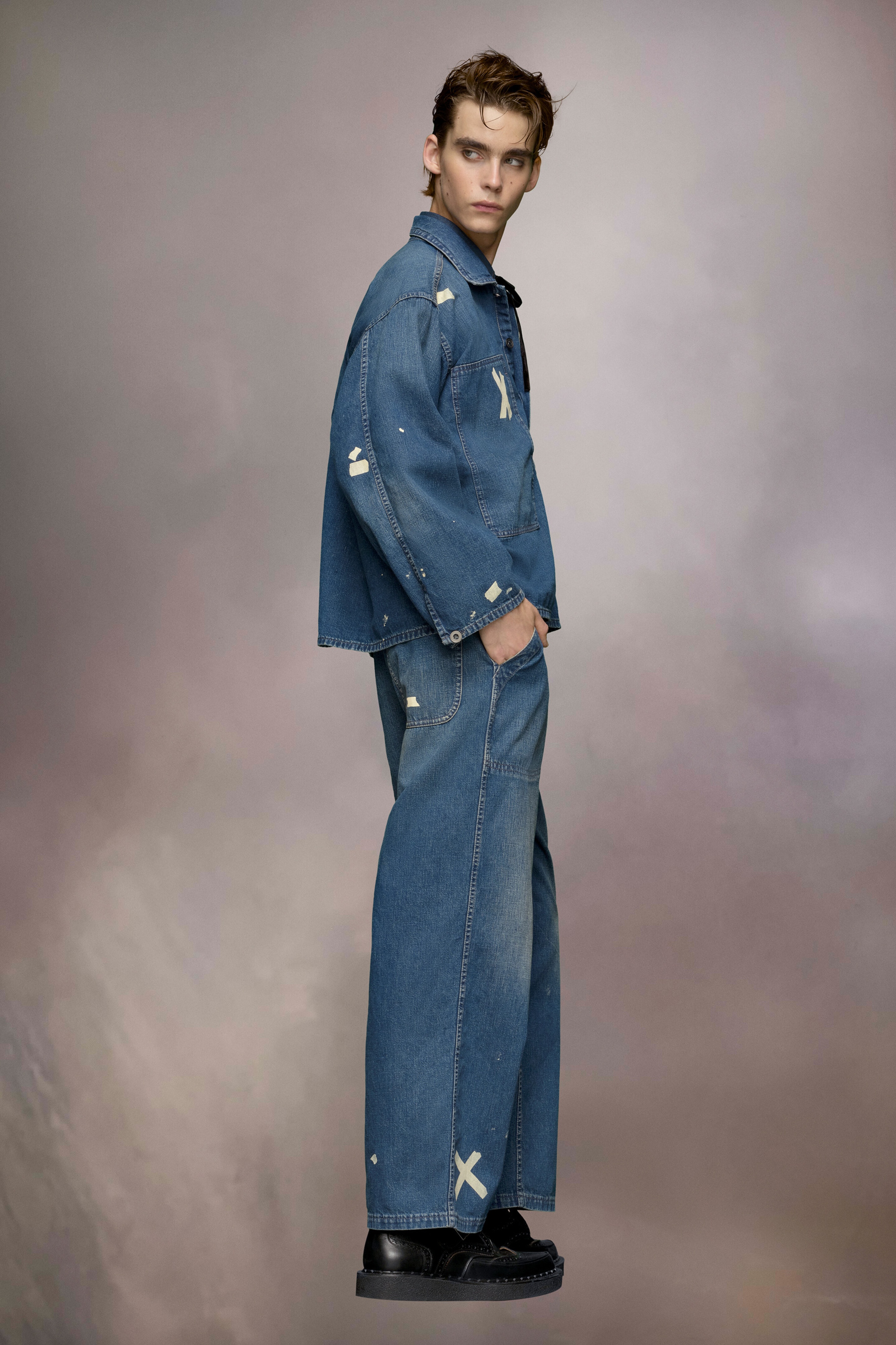 Distressed denim shirt - 3