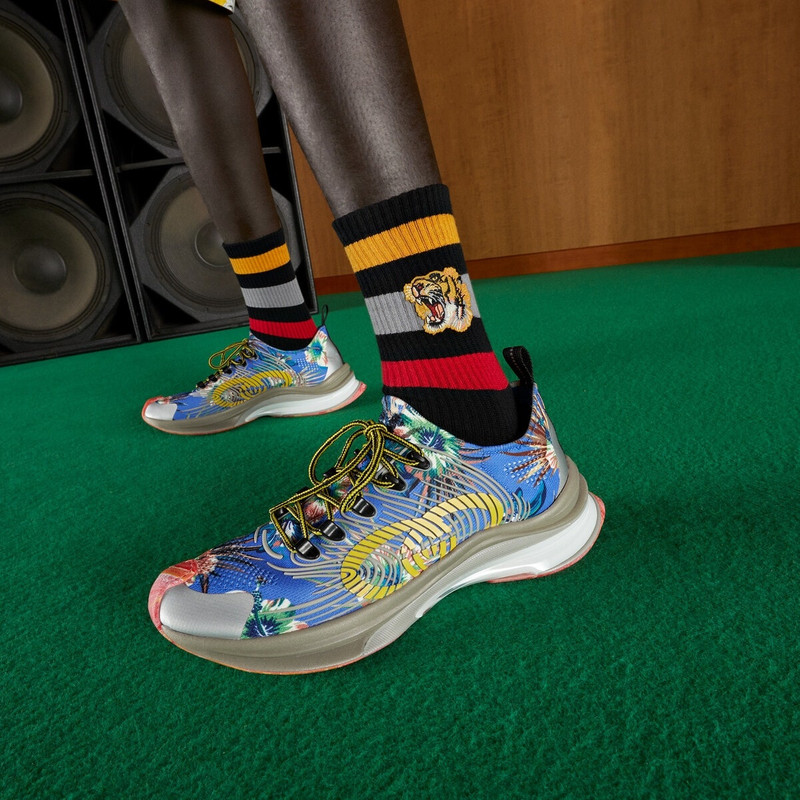 Stretch cotton socks with tiger 3