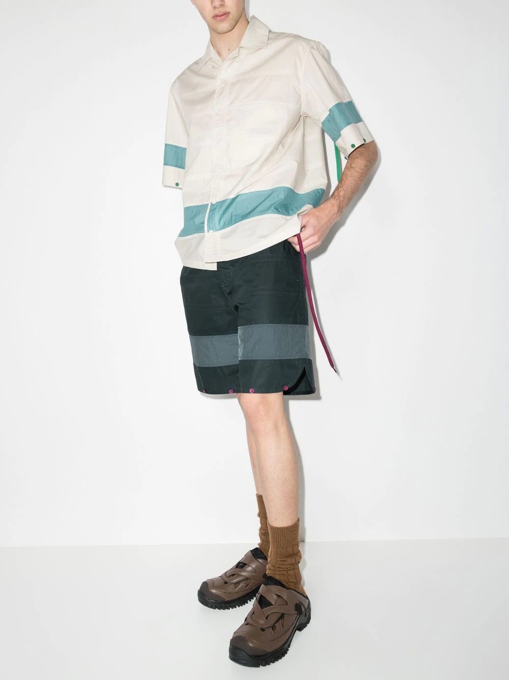 panelled bermuda shorts - 5