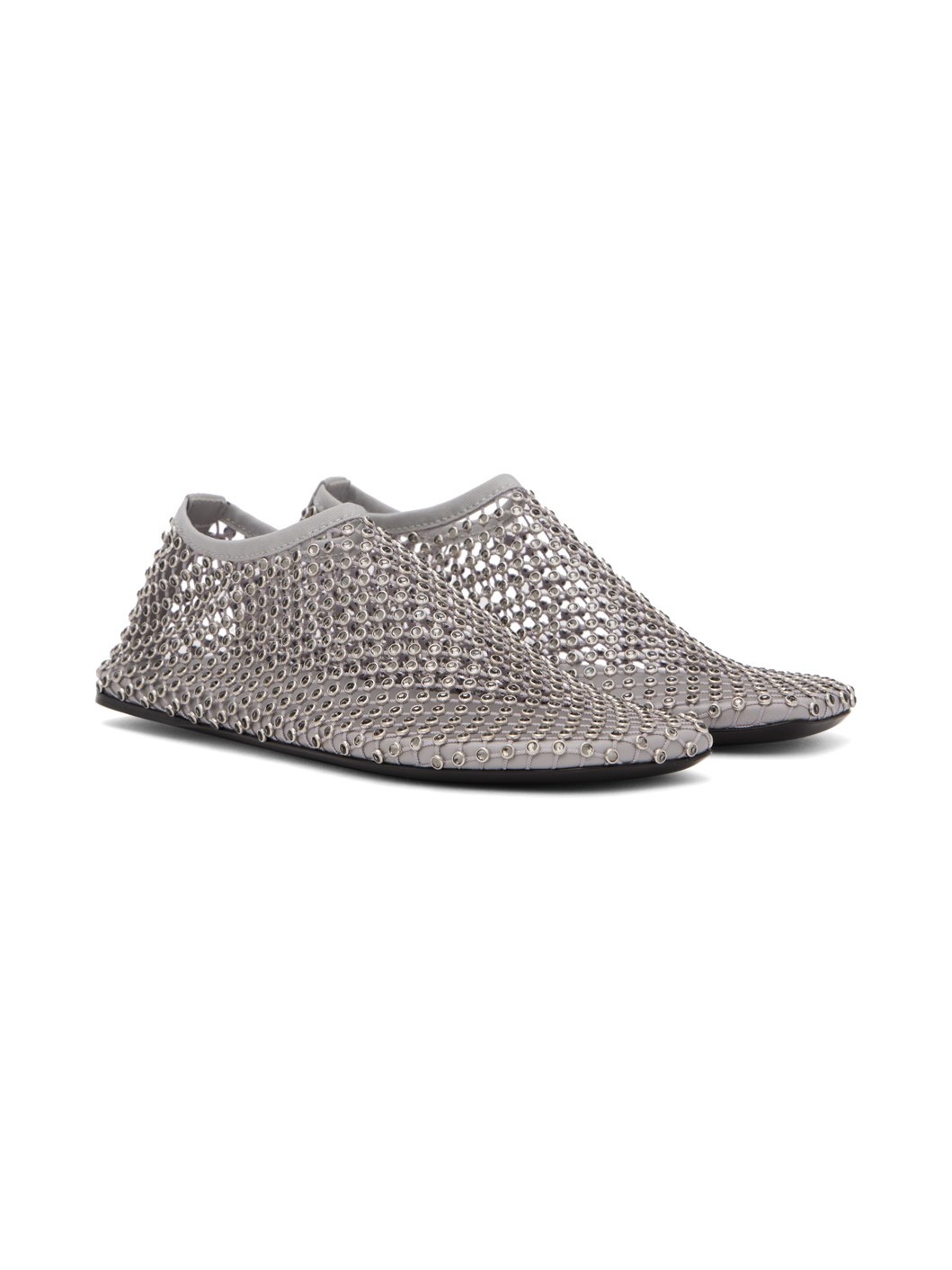 Gray Minette Crystal Slippers - 4