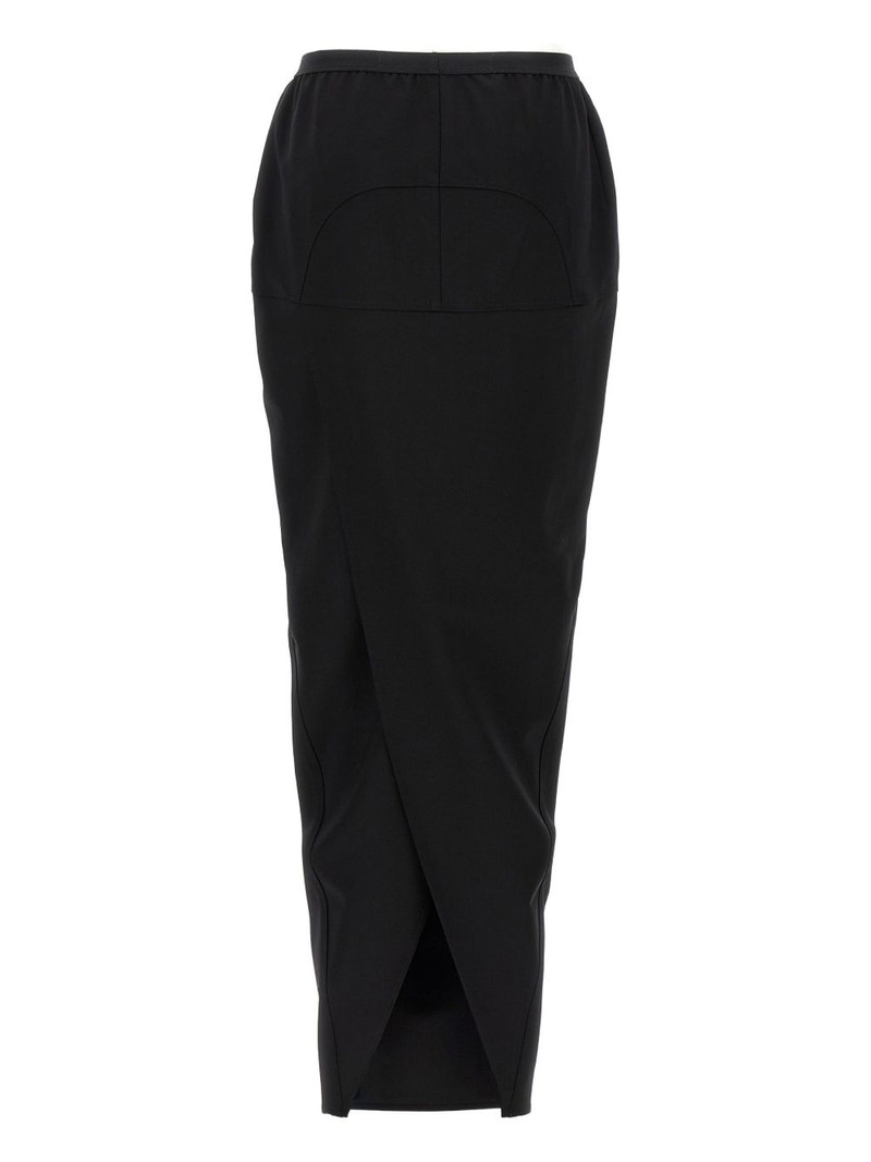 Rick Owens Pillar back-split maxi skirt outlook