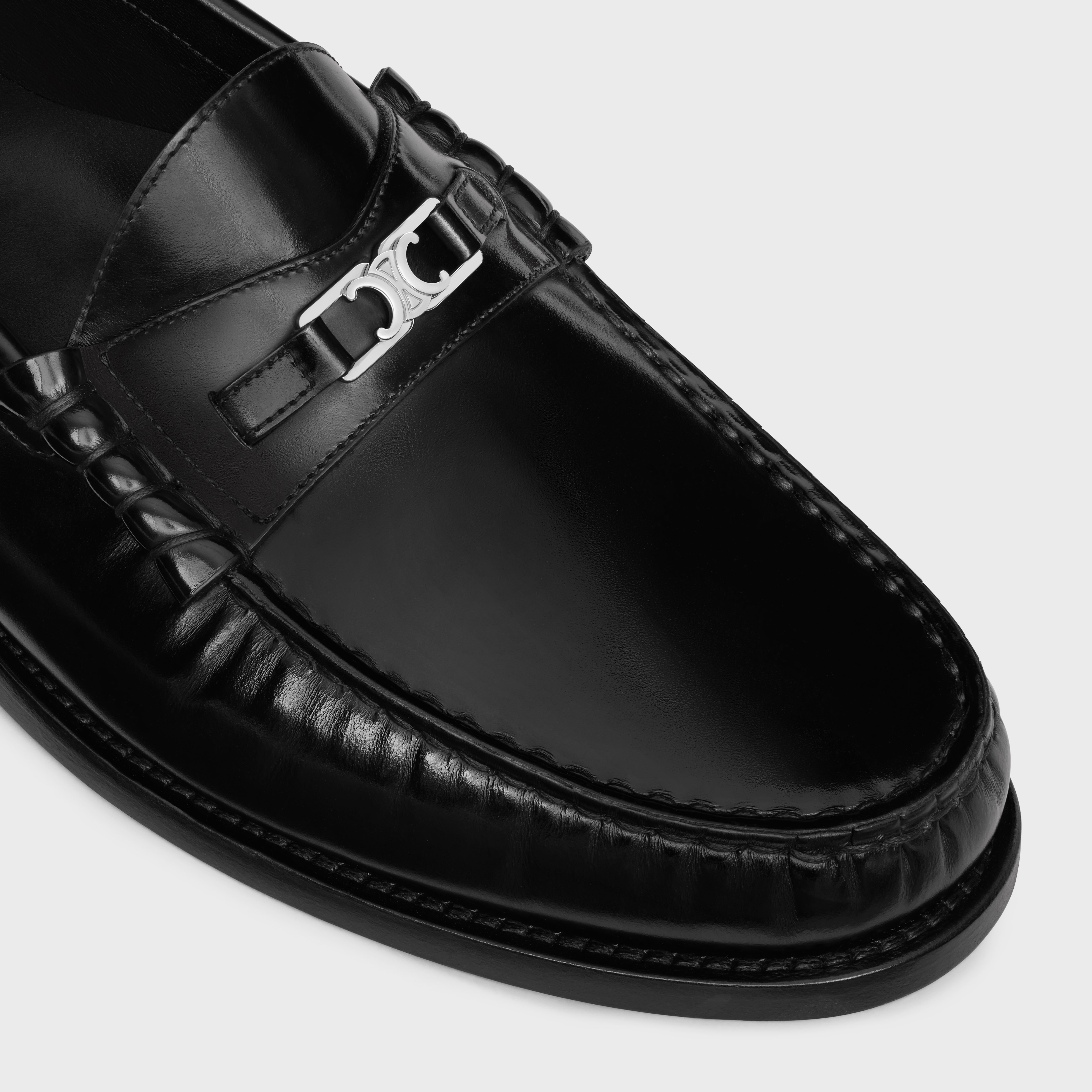CELINE LUCO Triomphe Loafer in POLISHED BULLSKIN - 4