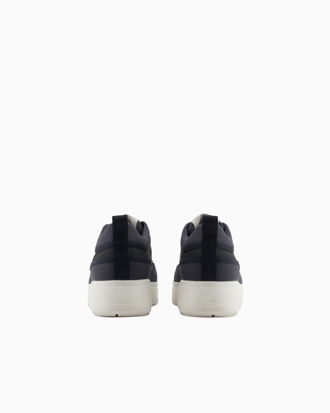 MESH AND GABARDINE SNEAKERS WITH A KNURLED SOLE - 4