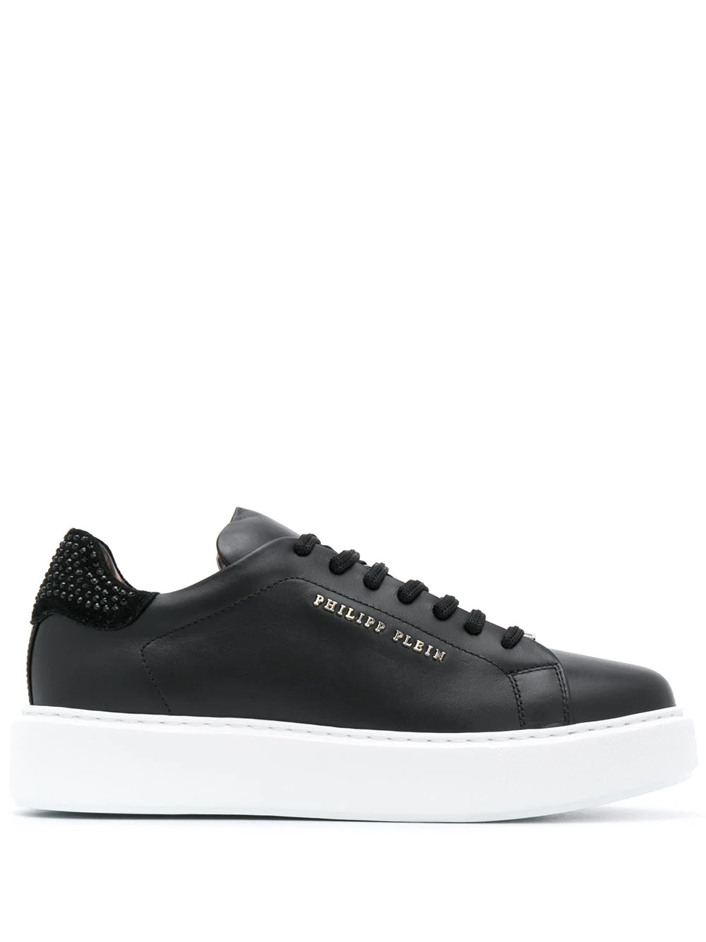 lace-up low-top sneakers  - 1