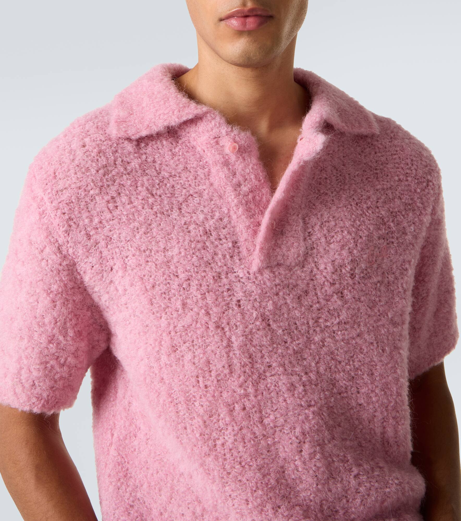 Alpaca-blend polo sweater - 6