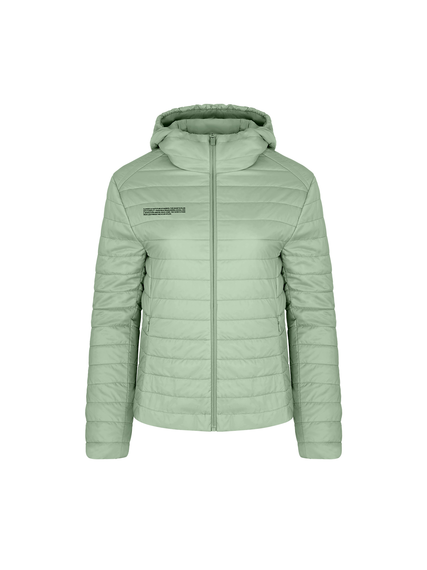 Womens Flower-Warmth Lite Jacket - Sage Green - 2