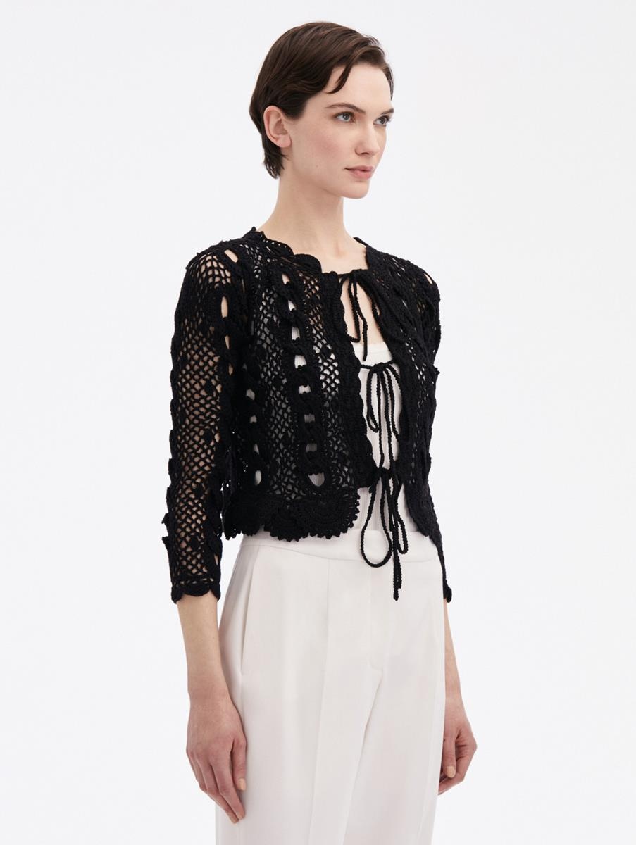 CROCHET CHAIN STITCH CARDIGAN - 4