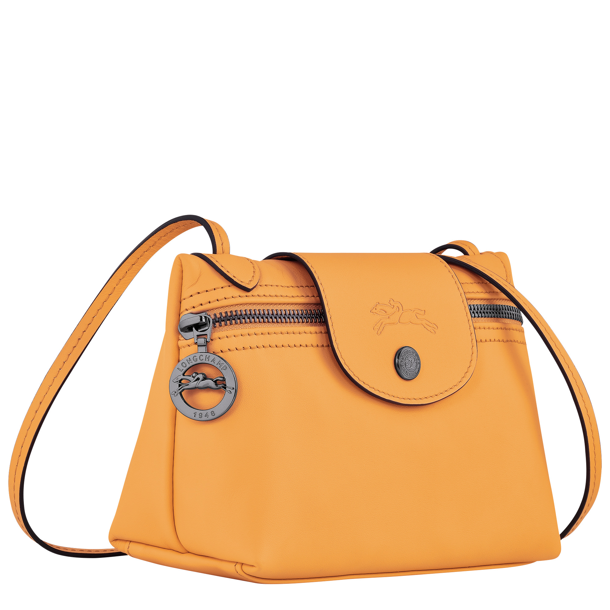 Le Pliage Xtra XS Crossbody bag Apricot - Leather - 3