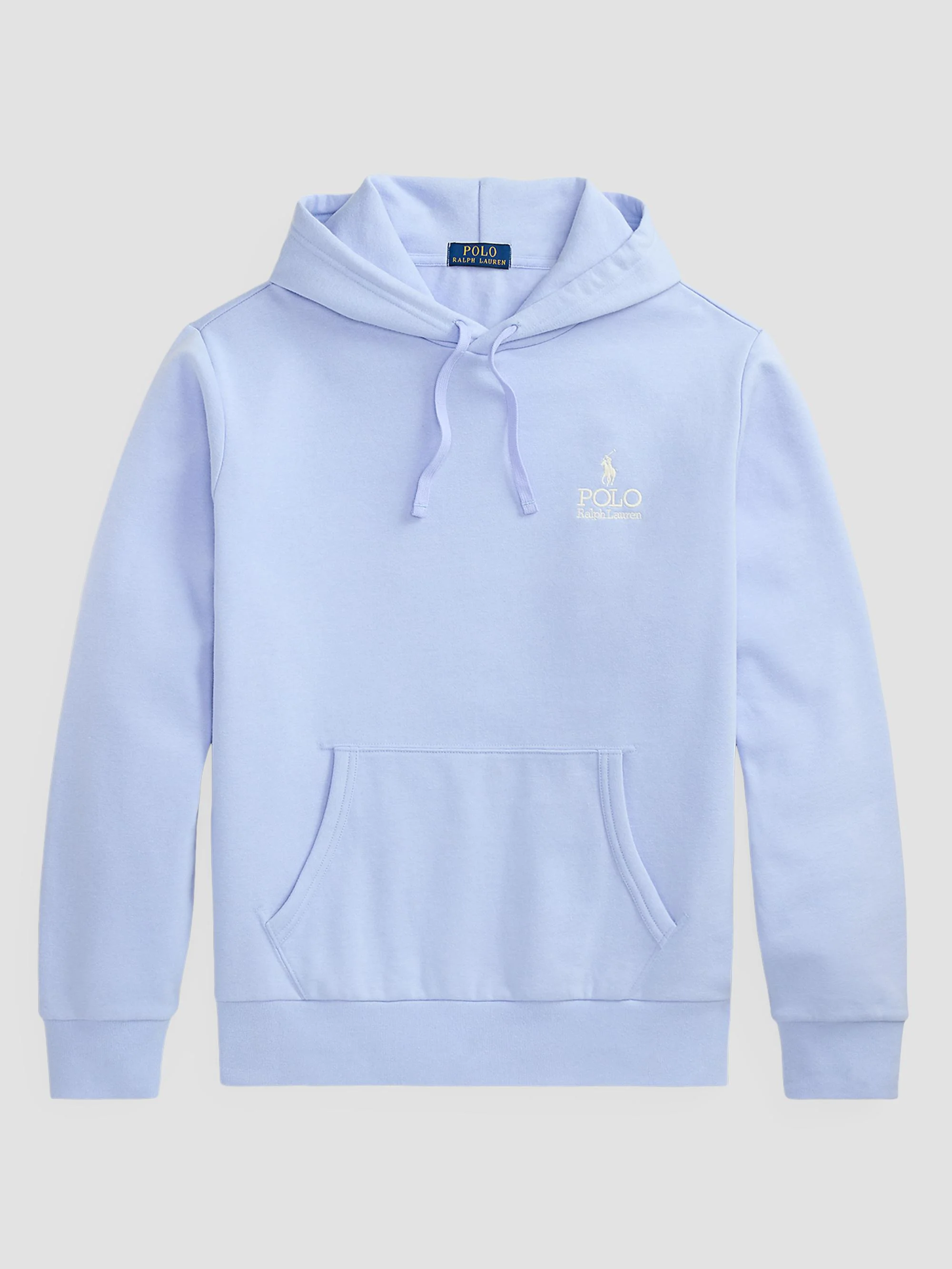 Men's Logo-Embroidered Drawstring Hoodie - Pebble Blue - 1